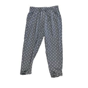 Garnet Hill Women’s Grey Lightweight Jogger Style Pants Elastic‎ Waist Band SZ 6